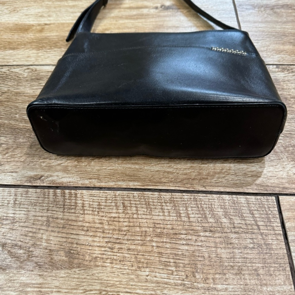 Paloma Piccaso Shoulder Bag Vintage Black Italian Leather Purse Bag - Picture 11 of 15